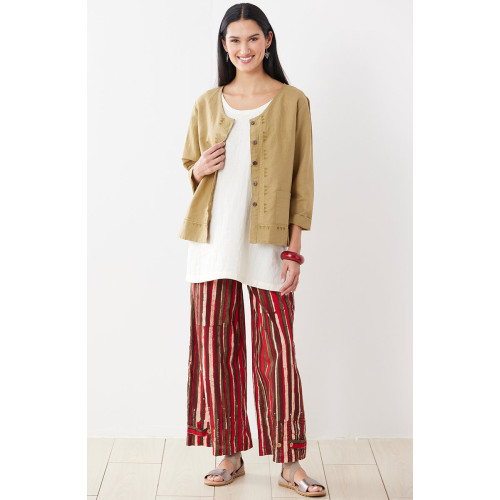 Sangli Wide-Leg Pant - Salsa